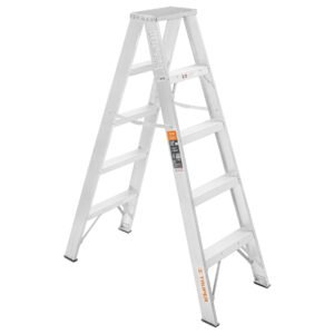Escalera de tijera doble tipo ll 4 escalones Truper 10495