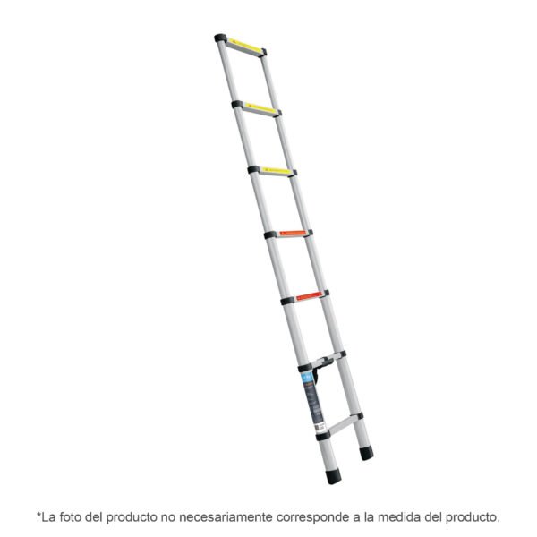 Escalera telescópica13 peldaños tipo II capacidad 102kg 101904