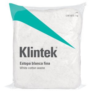 ESTO-1B.jpg Bolsa de 1 kg de estopa color blanca KLINTEK 57000