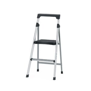 Escalera tubular plegable 2 peldaños aluminio Truper 16763
