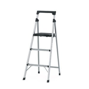 Escalera tubular plegable 3 peldaños aluminio Truper 16764