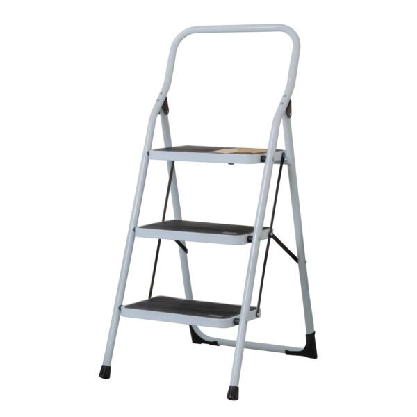 Escalera tubular plegable 3 peldaños Pretul 24120