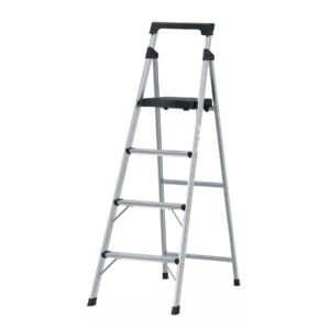 Escalera tubular plegable 4 peldaños aluminio Truper 16765
