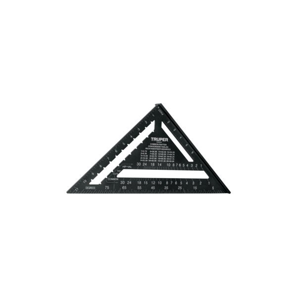 Escuadra 12 de aluminio color negro p/muros de yeso Trupe 104024