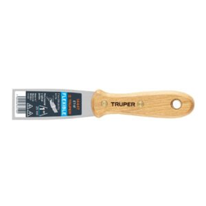 Espátula flexible 1 con mango de madera Truper 14447