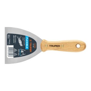 Espátula flexible 4 con mango de madera Truper 14450