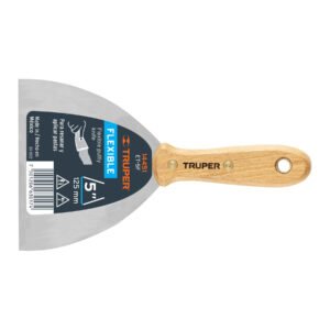 Espátula flexible 5 con mango de madera Truper 14451