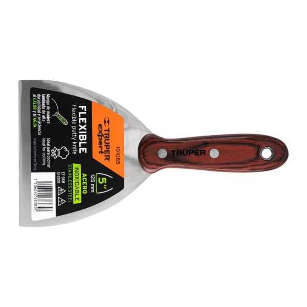 EspÃ¡tula 5 acero inoxidable con mango de madera Expert 101085