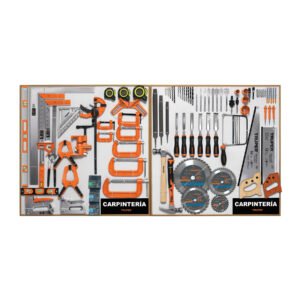 EX80-CAR-2T.jpg Exhibidor de Carpintería 80x80 cm 2 tableros 55908