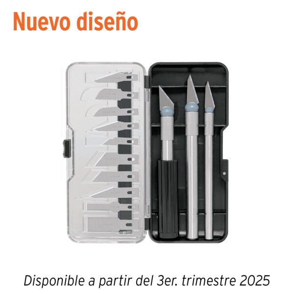 Juego de exactos con 13 cuchillas en estuche PRETUL 22409