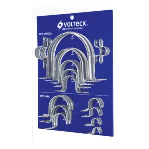 Exhibidor Volteck de abrazaderas para tubo 55885