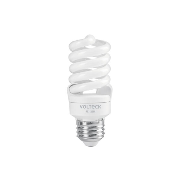 Lámpara espiral mini T2 13 W luz de día en blíster Volteck 48504