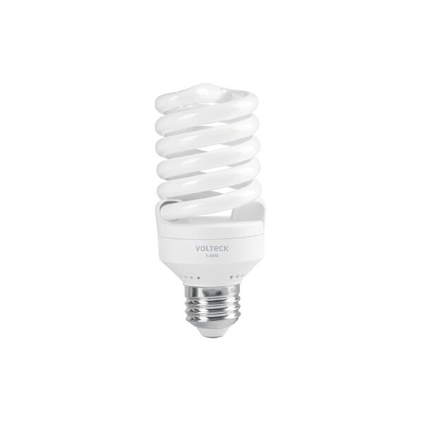 Lámpara espiral mini T2 25 W luz de día en blíster Volteck 48506