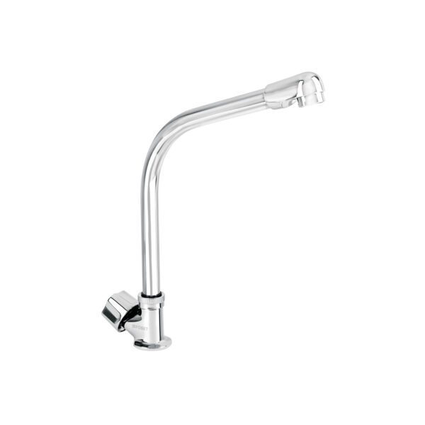 Llave individual fregadero cuello cobra hexagonal BASIC 47690