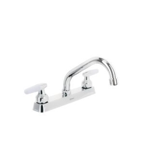 Mezcladora 8 fregadero cromo cuello corto cono BASIC 45610