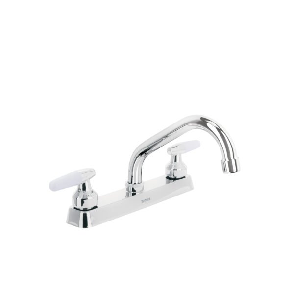 Mezcladora 8 fregadero cromo cuello corto cono BASIC 45610