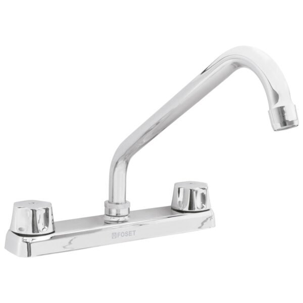 Mezcladora 8 fregadero cromo cuello largocompresiónBASIC 49858