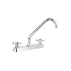 Mezcladora 8 fregadero cromo cuello largo cruceta BASIC 45612