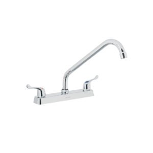 Mezcladora 8 fregadero cromo cuello largo palanca BASIC 49287