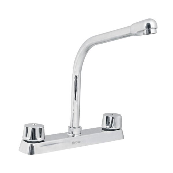 Mezcladora 8 fregadero cromo cuello cobracompresiónBASIC 45614
