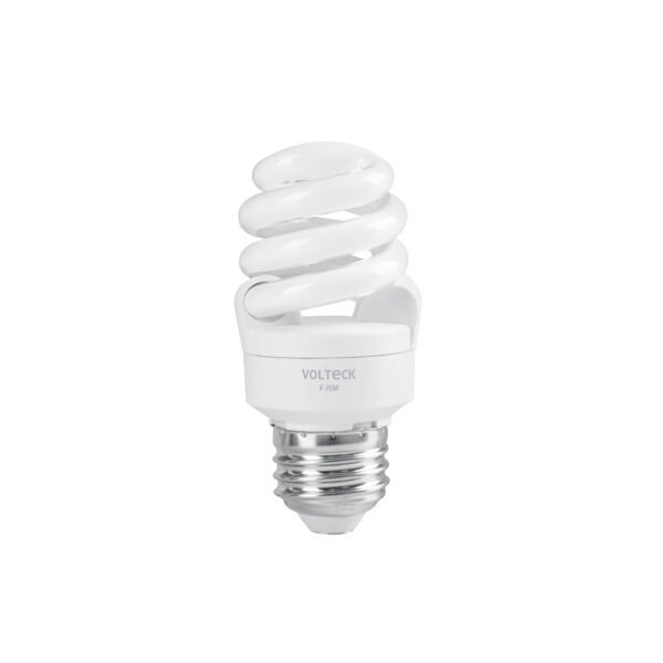 Lámpara espiral mini T2 7 W luz de día en blíster Volteck 48202