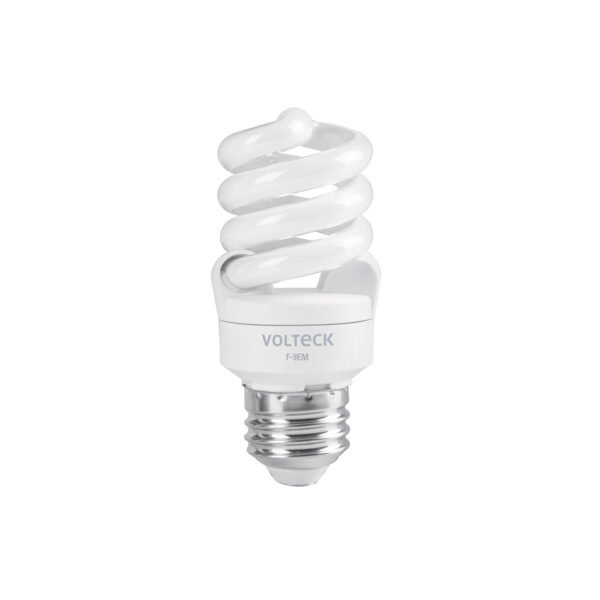 Lámpara espiral mini T2 9 W luz de día en blíster Volteck 48500
