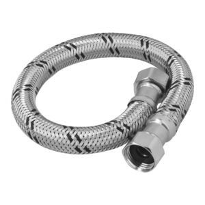 Manguera para boiler acero inox 1/2x1/2 40 cm Foset 48964