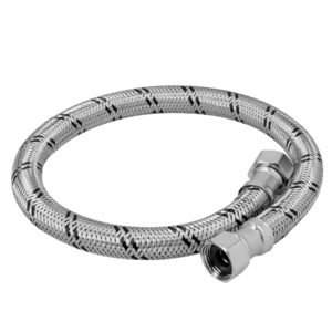 Manguera para boiler acero inox 1/2x1/2 60 cm Foset 48965