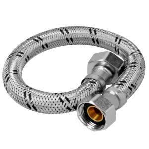 Manguera para boiler acero inox 3/4x3/4 80 cm Foset 49133