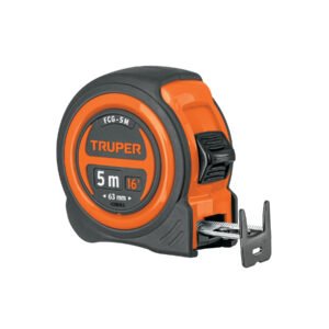 Flexómetro compacto contra impactos 5 m cinta 19 mm TRUPER 12772