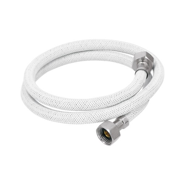 Manguera lavabo/fregadero vinilo blanco 1/2x1/2 100 cm 45316