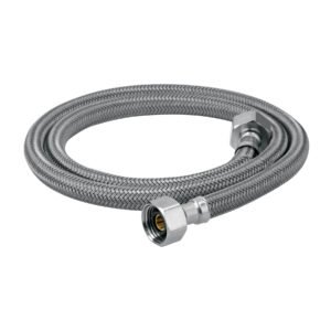 Manguera lavabo/fregadero vinilo gris 1/2 x 1/2 100 cm 49529