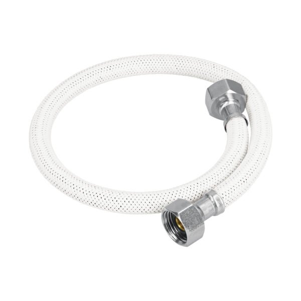 Manguera lavabo/fregadero vinilo blanco 1/2 x 1/2 55 cm 45313