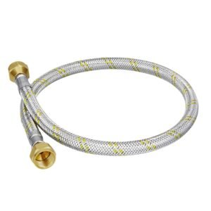 Manguera para gas acero inox 3/8 x 3/8 60 cm Foset 49514