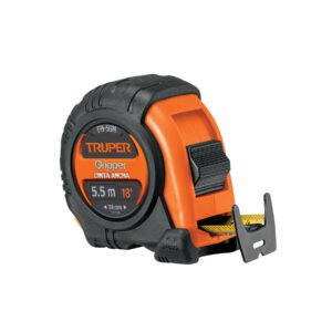 Flexómetro Gripper contra impactos 5.5 m cinta 25 mm Truper 14613