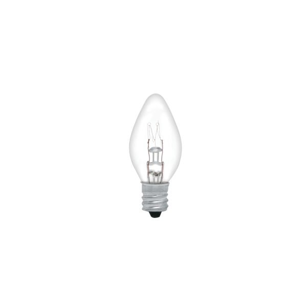 Caja con 50 focos incandescentes transparentes base E12 7.5W 46823