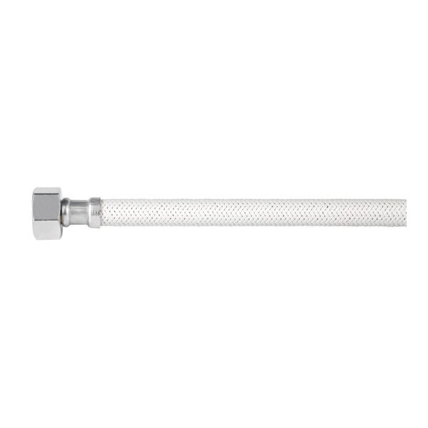 Manguera lavabo/fregadero vinilo blanco 1/2 x 1/2 40 cm 45312