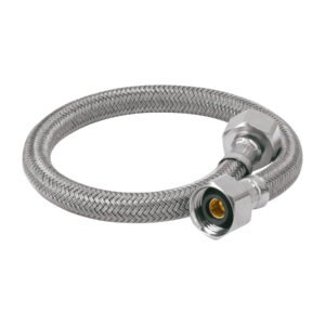 Manguera lavabo/fregadero vinilo gris 1/2 x 1/2 40 cm 49178