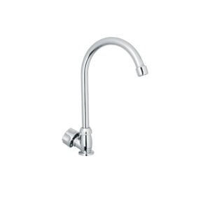 Llave individual fregaderoABScuello curvohexagonal BASIC 47380