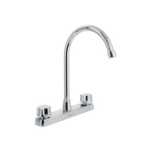 Mezcladora 8 fregadero ABS cuello curvo hexagonal BASIC 48193