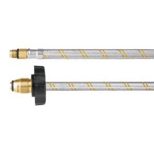 Manguera pigtail acero inox 7/16 x 7/8 55 cm Foset 49136
