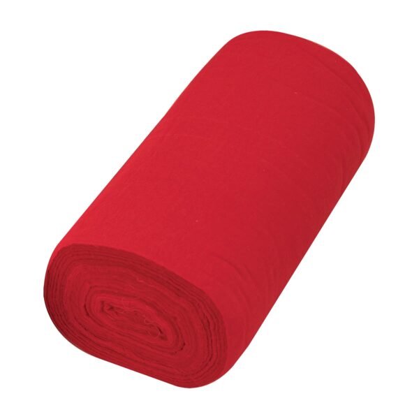 Rollo de 50 m de franela roja de algodón KLINTEK 57002
