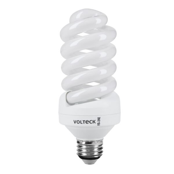 Lámpara espiral T4 24 W luz neutra en blíster Volteck 46835