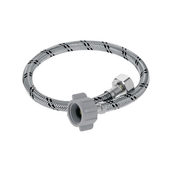 Manguera p/WC acero inox 1/2x7/8 50 cm plástico/latón 46422