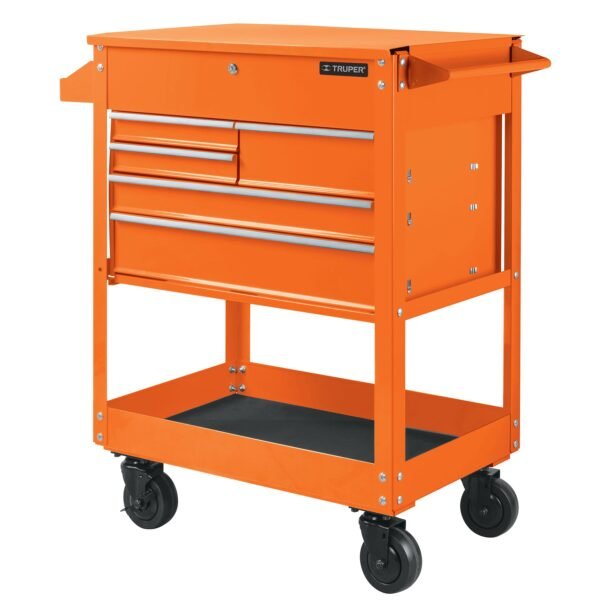 Gabinete metálico móvil 5 cajones capacidad 320 kg Truper 101733