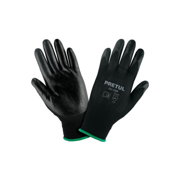 Guantes de nylon recubiertos de nitrilo M PRETUL 20027