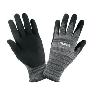 Guantes de nylon recubiertos de nitrilo arenoso XCH Truper 103868