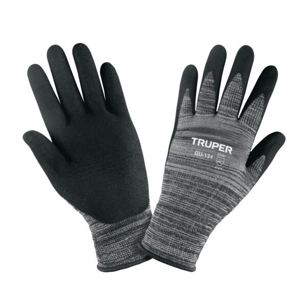Guantes de nylon recubiertos de nitrilo arenoso XG Truper 103869
