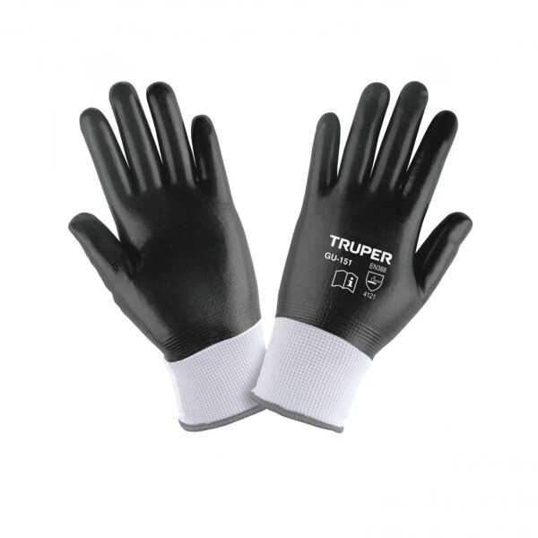 Guantes de poliéster recubiertos de nitrilo CH TRUPER 18025