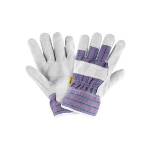 GU-235P.jpg Guantes de carnaza y loneta unitalla PRETUL 29976